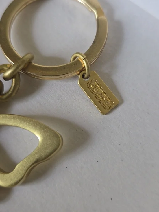 Coach Gold Butterfly Key Ring with Coach Pen 2 Fer NWOT - Picture 2 of 8